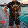 Harley Davidson Men Daily Polo Zip Shirt and Shorts VDPLZ106