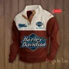 Harley Davidson-Double Breasted Stand Collar Hoodie VDDBSH101