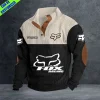 Fox Racing-Double Breasted Stand Collar Hoodie VDDBSH106