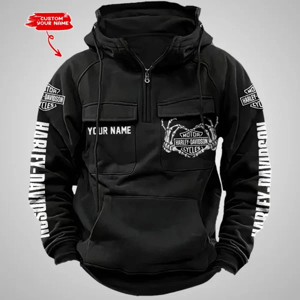 Harley Davidson Vintage Men Hoodie VDVMHD016