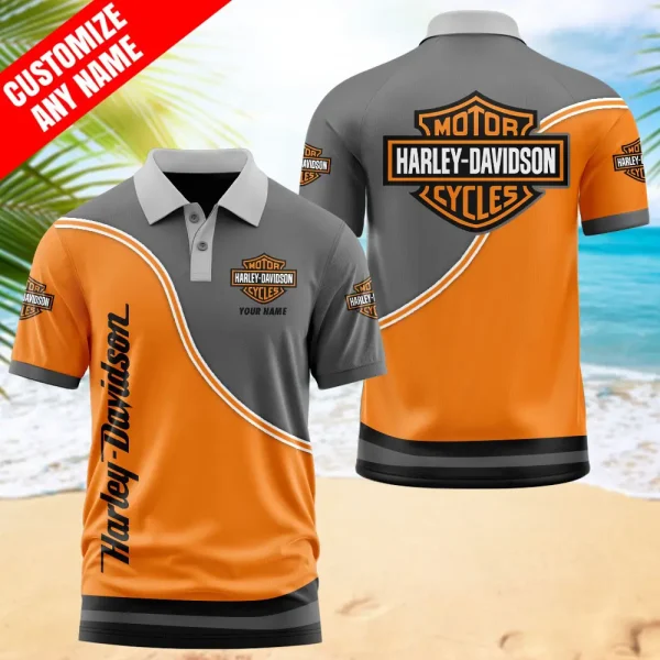 VDPL030+VDPLCBSHORT030-Harley Davidson Polo Shirt and Short - Image 3