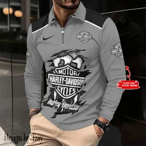 Fox Racing Long Sleeve Zip Polo Shirt VDLSPS043