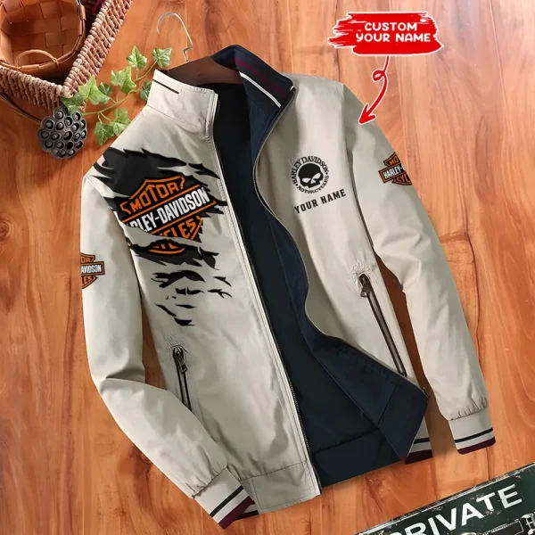 Harley Davidson Double Sided Baseball Bomber CBWDSJ006 - Image 2