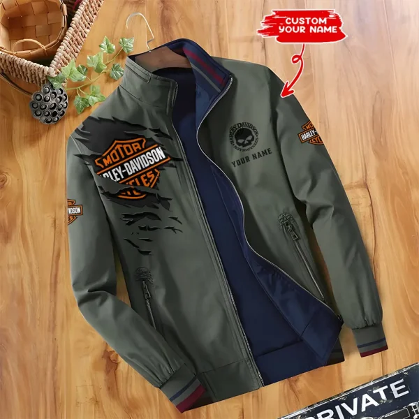 Harley Davidson Double Sided Baseball Bomber CBWDSJ006 - Image 3