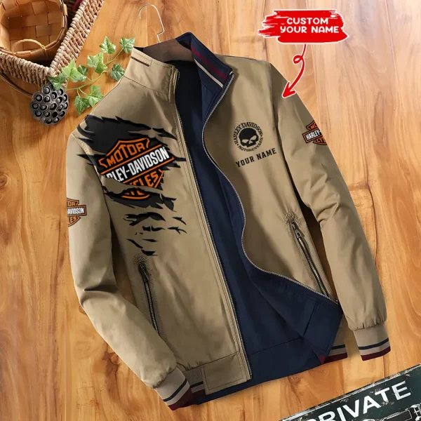 Harley Davidson Double Sided Baseball Bomber CBWDSJ006 - Image 4