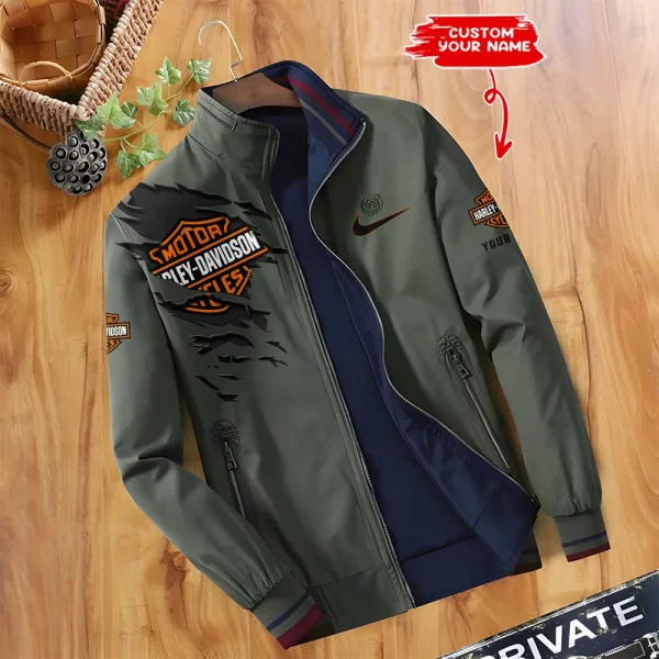 Harley Davidson Double Sided Baseball Bomber CBWDSJ007 - Image 2