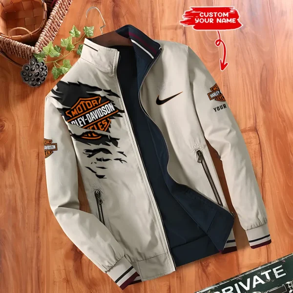Harley Davidson Double Sided Baseball Bomber CBWDSJ007 - Image 3