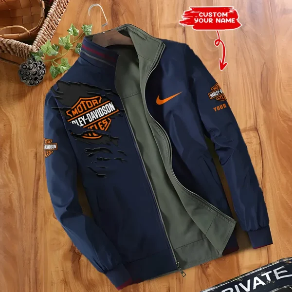 Harley Davidson Double Sided Baseball Bomber CBWDSJ007 - Image 4