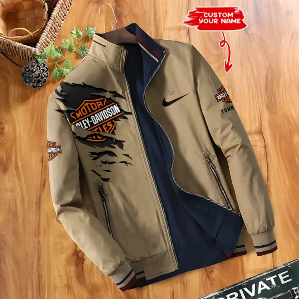 Harley Davidson Double Sided Baseball Bomber CBWDSJ007