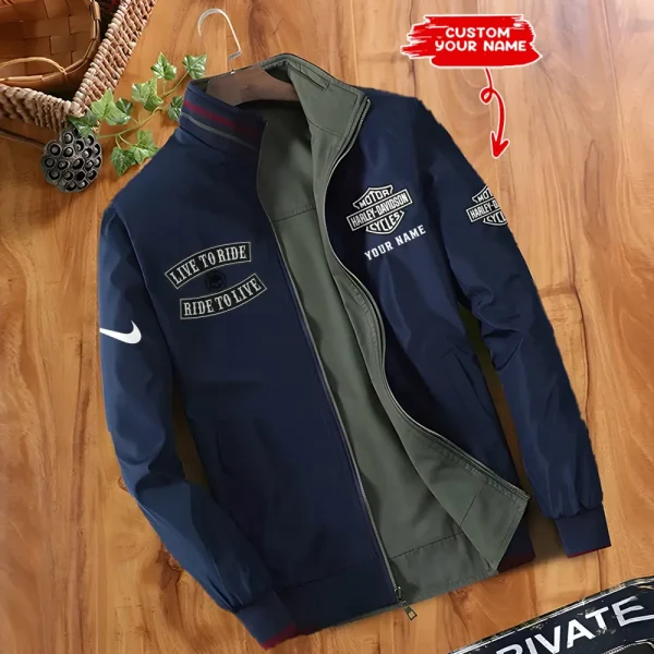 Harley Davidson Double Sided Baseball Bomber CBWDSJ008 - Image 2