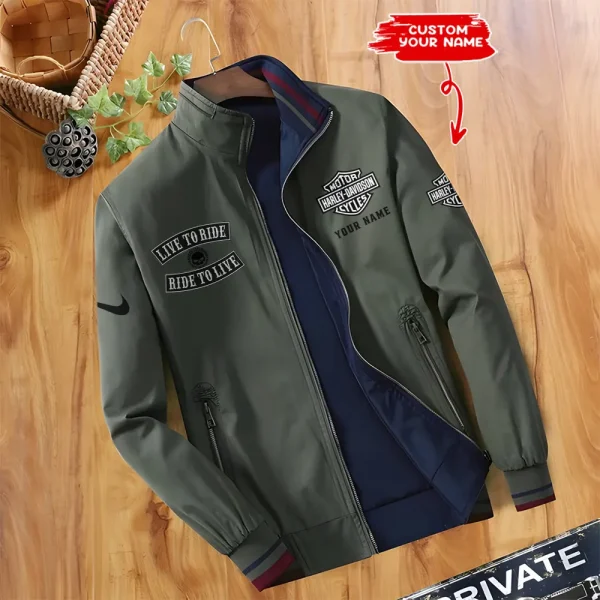 Harley Davidson Double Sided Baseball Bomber CBWDSJ008 - Image 3