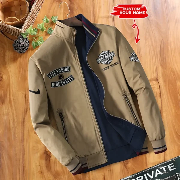 Harley Davidson Double Sided Baseball Bomber CBWDSJ008 - Image 4