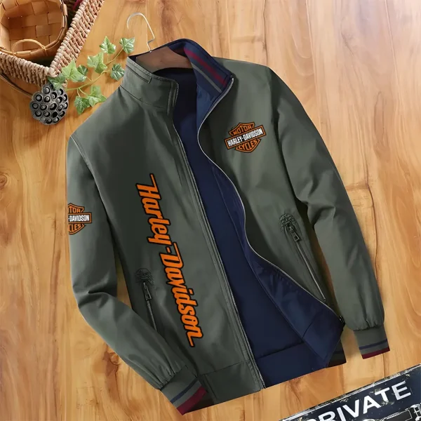 Harley Davidson Double Sided Baseball Bomber CBWDSJ012 - Image 2