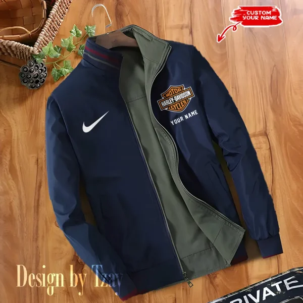 Harley Davidson Double Sided Baseball Bomber CBWDSJ014 - Image 3