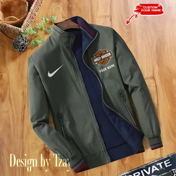 Harley Davidson Double Sided Baseball Bomber CBWDSJ014 - Image 4