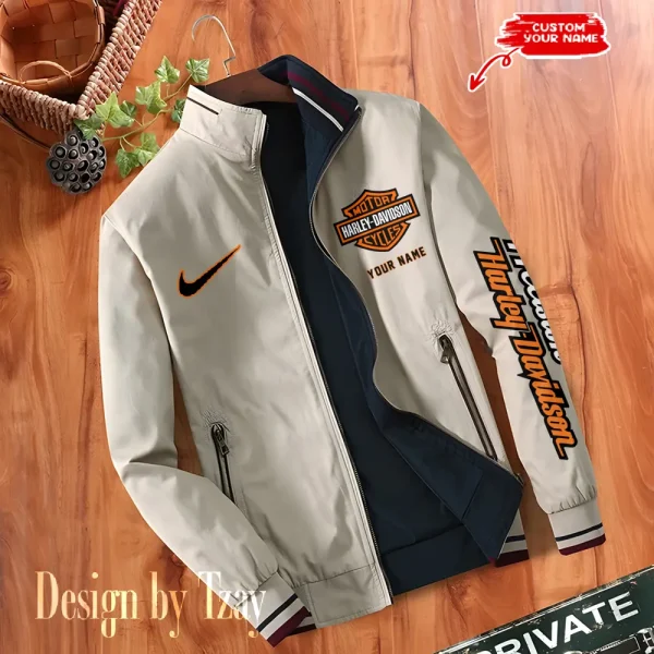 Harley Davidson Double Sided Baseball Bomber CBWDSJ017 - Image 4