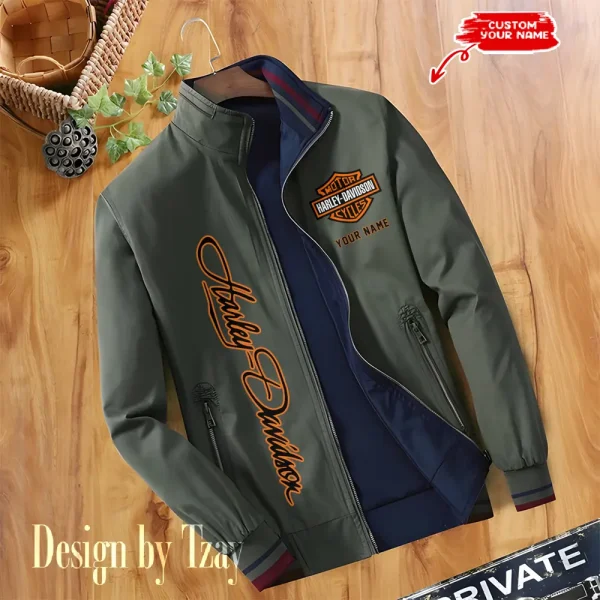 Harley Davidson Double Sided Baseball Bomber CBWDSJ018 - Image 2
