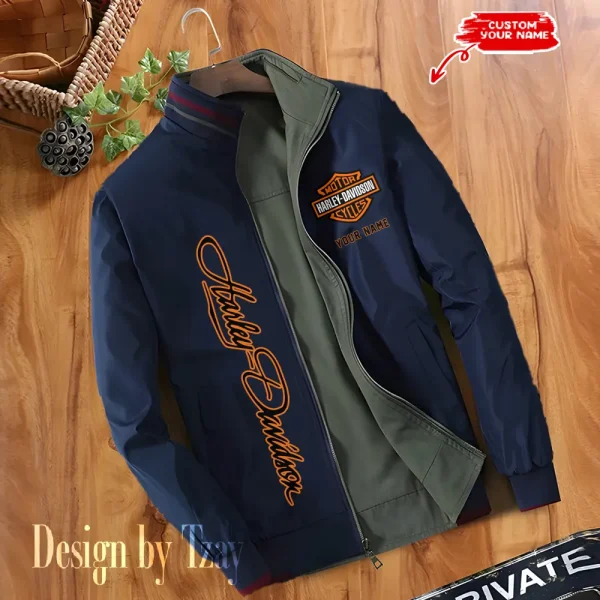 Harley Davidson Double Sided Baseball Bomber CBWDSJ018 - Image 3