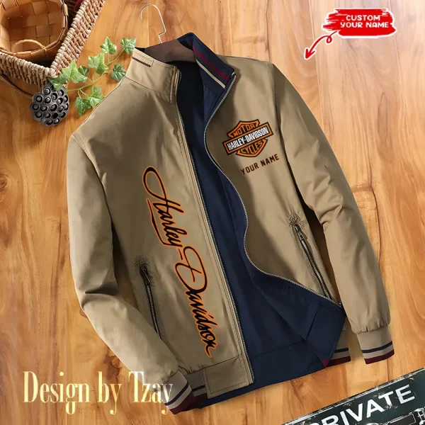 Harley Davidson Double Sided Baseball Bomber CBWDSJ018 - Image 4