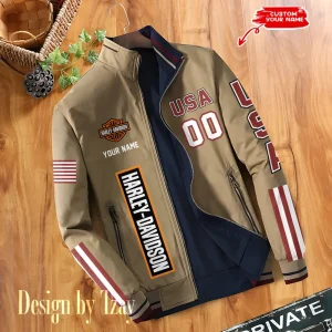 Harley Davidson Double Sided Baseball Bomber CBWDSJ020