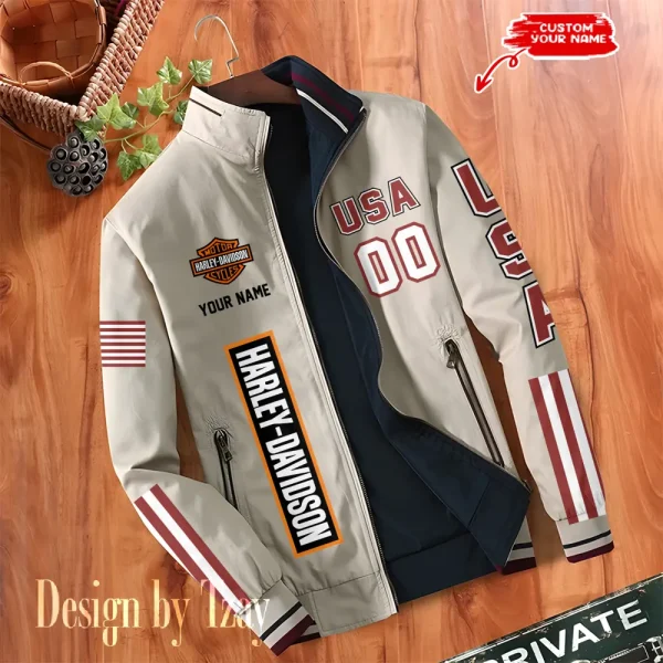 Harley Davidson Double Sided Baseball Bomber CBWDSJ020 - Image 4