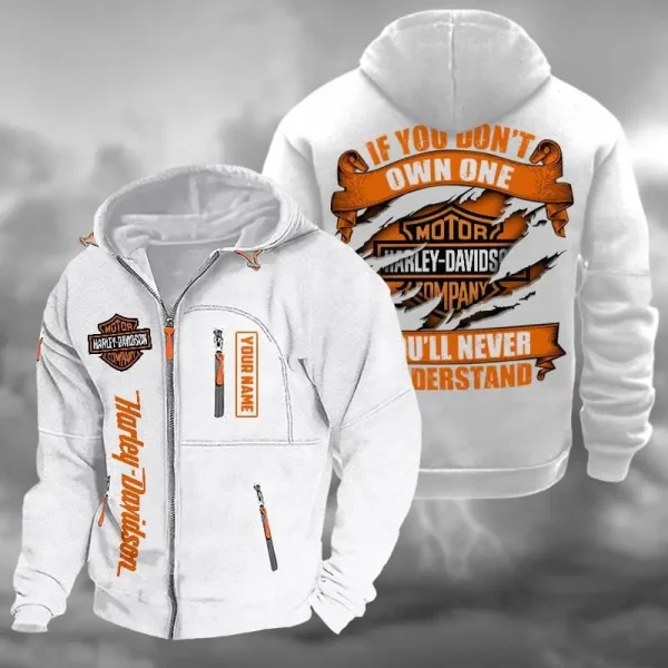 Harley Davidson Hooded Cardigan Zip Hoodie VD2DZH015 - Image 2