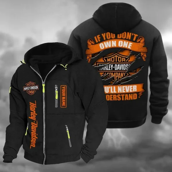 Harley Davidson Hooded Cardigan Zip Hoodie VD2DZH015 - Image 6