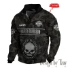 Harley Davidson Double Breasted Stand Collar Hoodies VDSPS110