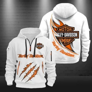 Harley Davidson Heavy White Hoodie VDHVH921