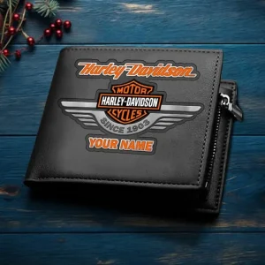 Harley-Davidson DMHD1646 2D Leather Wallet