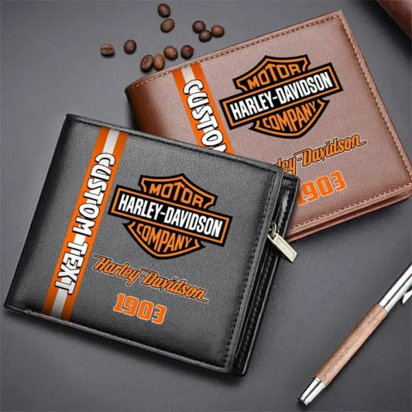 Harley-Davidson DMHD0089 2D Leather Wallet