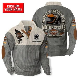 Harley Davidson Colorful Stand Collar Sweatshirt VDSPS152