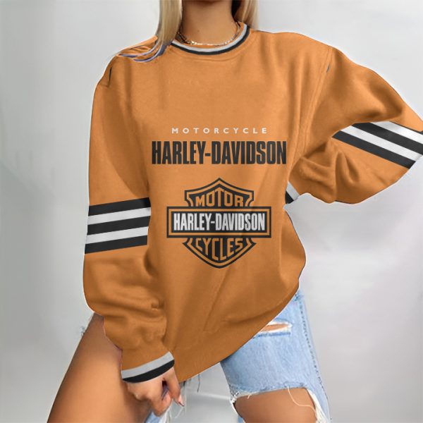 Harley Davidson Sweatshirt Round Neck 3D Style Printed VD22