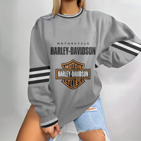 Harley Davidson Sweatshirt Round Neck 3D Style Printed VD22 - Image 4