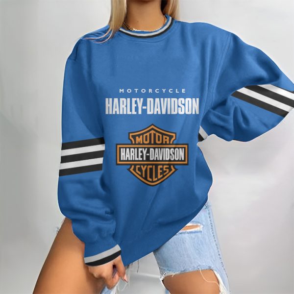 Harley Davidson Sweatshirt Round Neck 3D Style Printed VD22 - Image 5