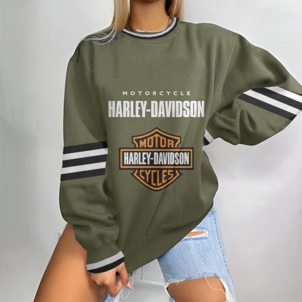 Harley Davidson Sweatshirt Round Neck 3D Style Printed VD22 - Image 6