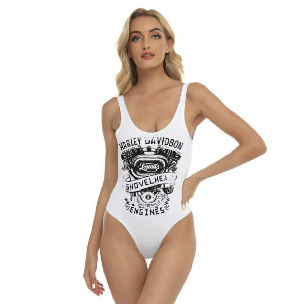Harley Davidson Halter Straps Backless Swimsuit VD06