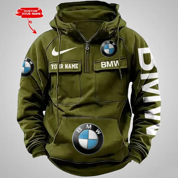 BMW Vintage Men Hoodie VDVMHD031 - Image 3