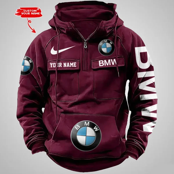 BMW Vintage Men Hoodie VDVMHD031 - Image 4