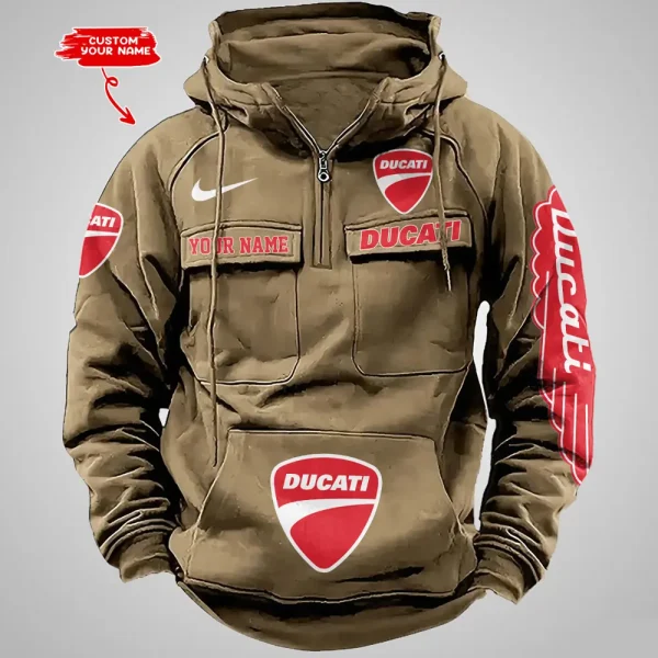 Ducati Vintage Men Hoodie VDVMHD032 - Image 2