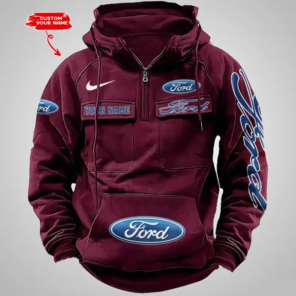 Ford Vintage Men Hoodie VDVMHD033 - Image 3