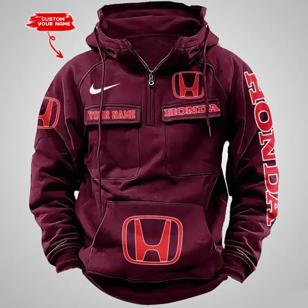 Honda Vintage Men Hoodie VDVMHD035 - Image 3