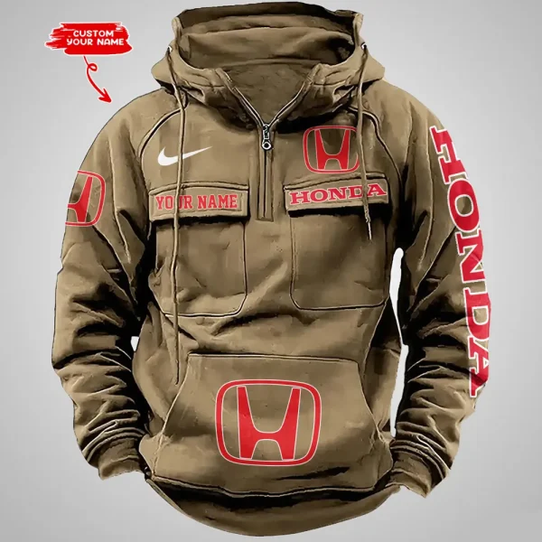 Honda Vintage Men Hoodie VDVMHD035 - Image 4