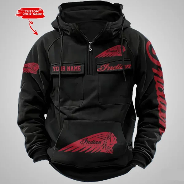 Indian Motorcycle Vintage Men Hoodie VDVMHD036