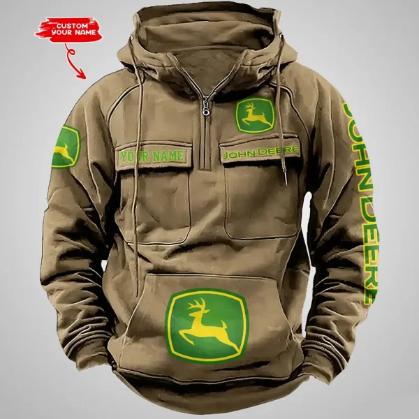 John Deere Vintage Men Hoodie VDVMHD038