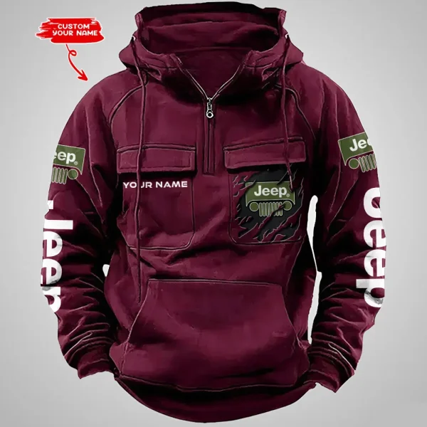 Jeep Vintage Men Hoodie VDVMHD042 - Image 3