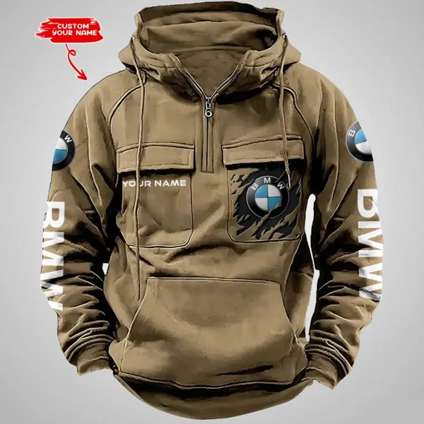 BMW Vintage Men Hoodie VDVMHD046 - Image 2