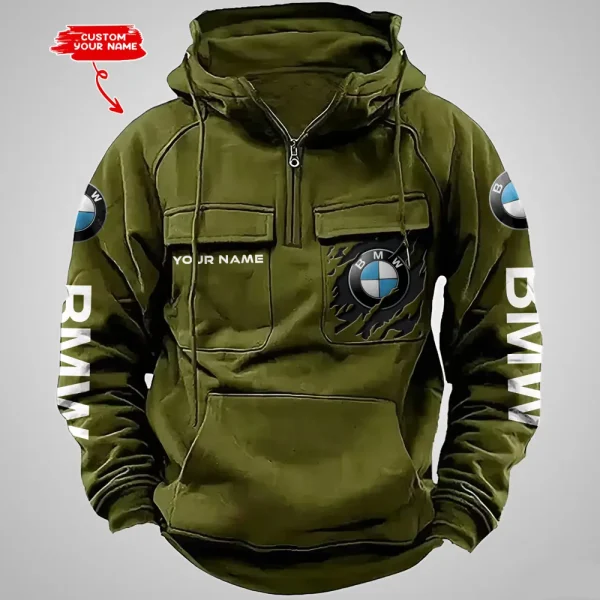 BMW Vintage Men Hoodie VDVMHD046 - Image 3