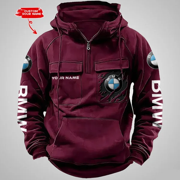 BMW Vintage Men Hoodie VDVMHD046 - Image 4