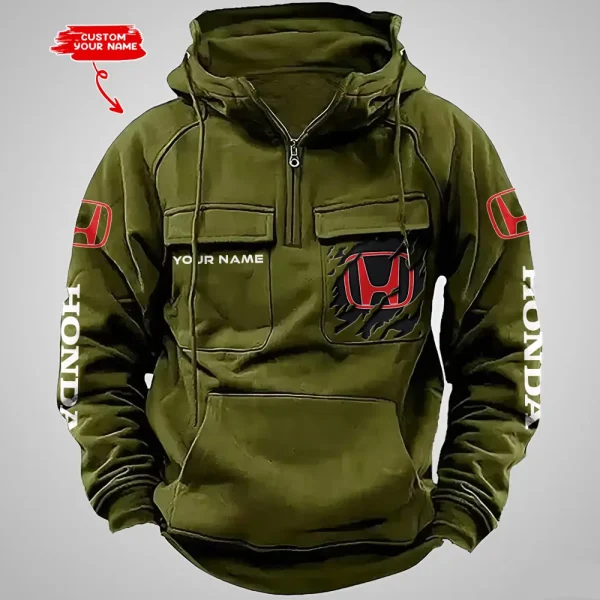 Honda Vintage Men Hoodie VDVMHD049 - Image 3